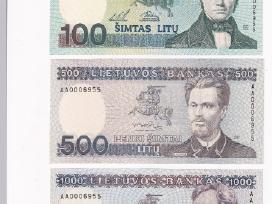 Neišliestieji litų banknotai - rinkinys