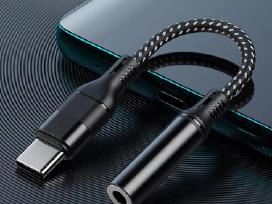 Adapteriai iš Usb C į 3,5mm ausinių jungtį