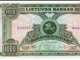 Brangiai Perku 1000 litų banknotą