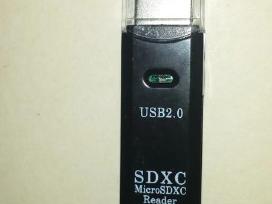 Usb 2.0 Mikro Sd,sd/sdhc kortelių skaitytuvas