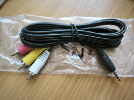 Laidai Rca (tulpės) - 3.5mm kištukas 4pin nauji