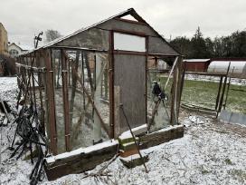 Naudotas metalinis šiltnamio karkasas