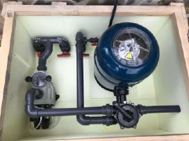 Baseino pvc plėvelė, filtras, įranga