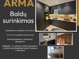 Standartinių/nestandartynių baldų montavimas