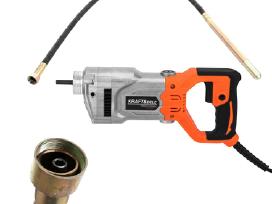 Betono vibratorius 1300w + Žarna 30mm x 2m
