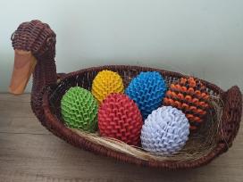 3D origami kiaušiniai Velykoms