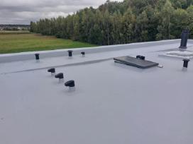 Plokščių stogų dengimas Pvc danga