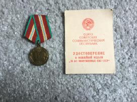 Rusiškas medalis su dokumentu