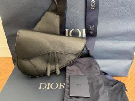 Dior Saddle Bag Black Grained Calfskin