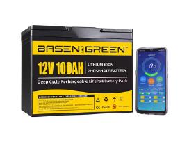 12v lifepo4 100ah akumuliatorius baterija 250e