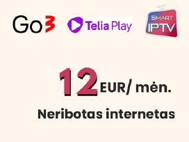 Neribotas interneto planas tik 12eur! be sutarties