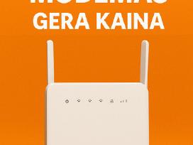 4G Lte modemas + 6 mėn neriboti GB tik 109 €!