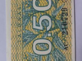Banknotas 50 ct talonas be teksto su klaida