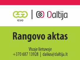Rangovo aktas.visoje Lietuvoje. Varžų matavimai