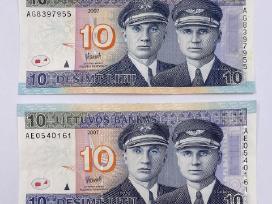 Banknotas 10 litų 2007metų