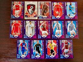 Topps Match Attax kolekcinės futbolo kortelės