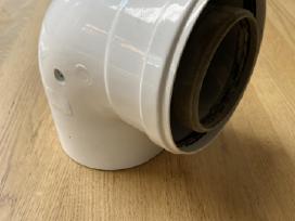 Dviguba kamino alkūnė d80/125, 90