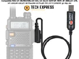 Usb programavimo kabelis racijoms Baofeng Ftdi