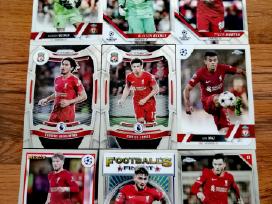 Liverpool Fc futbolininkų kolekcinės kortelės