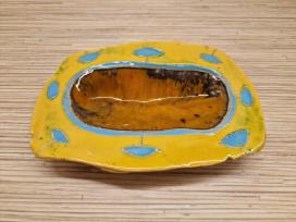 Nauja keramikinė muilinė. Matmenys 17 x11 cm.