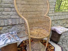 Vintažinis Boho st .pintas krėslas