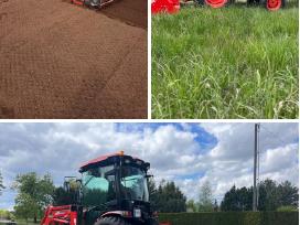 Žemės frezavimas. Žolės pjovimas. Šakų smulkinimas