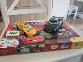 Disney Pixar Cars dėlionė (puzlė) ir mašinėlės
