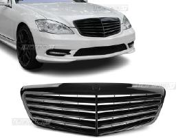 Mercedes W221 facelift juodos Priekinės Grotelės