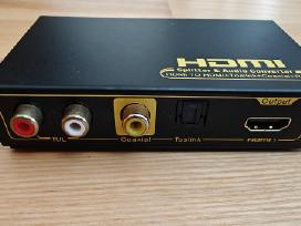 Splitter audio converter Hdmi Toslink+coaxial+r/l