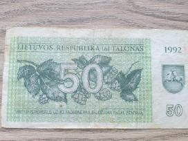 1992 metų 50 talonų retieji Tetervinai