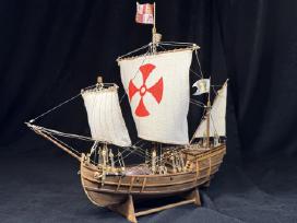 Medinis laivo modelis Pinta 1492. Mastelis 1:65