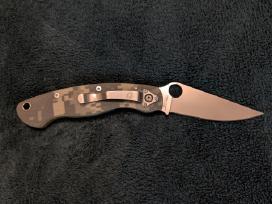 Peilis Spyderco Military G-10 Camo Made in Usa
