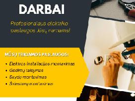 Elektrikas. Elektros instaliacijos darbai