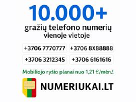 Gražūs telefono numeriai – 10.000 Nr, pigūs planai