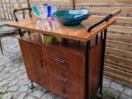 Vintažinis mid century tikmedžio servantas