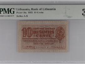 Lietuva 20 Centu 1922 m. Pmg 30