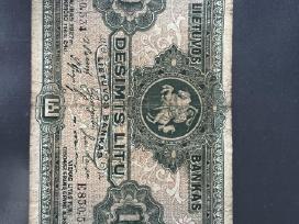 1927 metų 10 litų smetoniškas banknotas