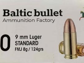 Šoviniai Baltic Bullet 9x19 124gr