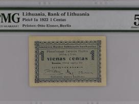 Lietuva 1 Centas (1922-09-10) Pick #1a Pmg 53