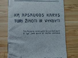 Knyguką apsaugos karys turi žinoti ir vykdyti 1937