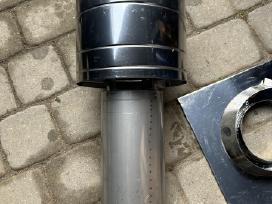 Kaminas D150 Inox su tvirtinimo plokste ir jungtim