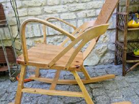 Vintažinis mid century autorinis supamas krėslas