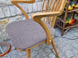 Vintažinė mid century bukmedžio masyvo kėdė