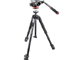 Manfrotto 190 trikojis ir 502ah fluid head po 130€