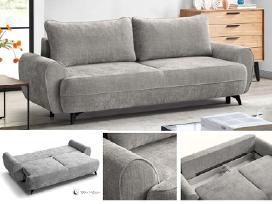 Sofa-lova su dėže patalynei „Cremosa"