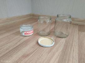 Stiklainiai,dangteliai, 0.5 ltr. 0.78 ltr. 1ltr.