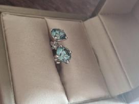 Aukso(14k) auskarai su 4.0ct briliantais