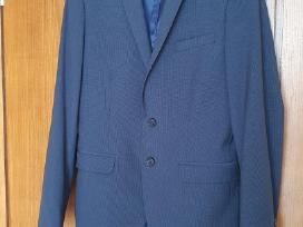 Tamsiai mėlynas kostiumas, slim fit 46 d., S-m