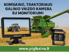 Monitorius 10 ir dvi vaizdo kameros kombainui