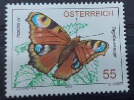 Austrija 2005 drugelis, švarus Michel Nr 2537